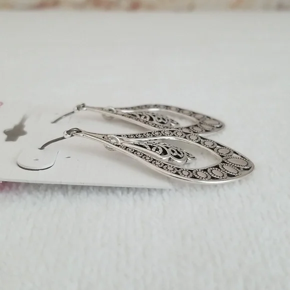 ❣️HP❣️ New Lucky Brand Oblong Earrings - Picture 3 of 6